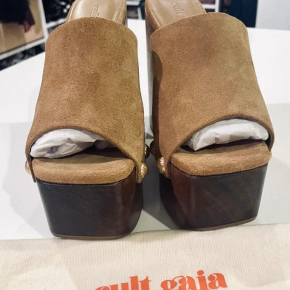 Cult Gaia Joplin square toe studded platform sandals size 36.5, - Picture 11 of 14